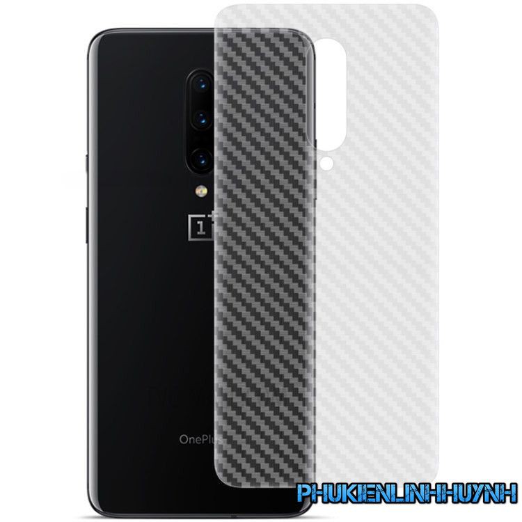 OnePlus 7 Pro_Dán Film Carbon mặt lưng chống trầy, không bám vân tay