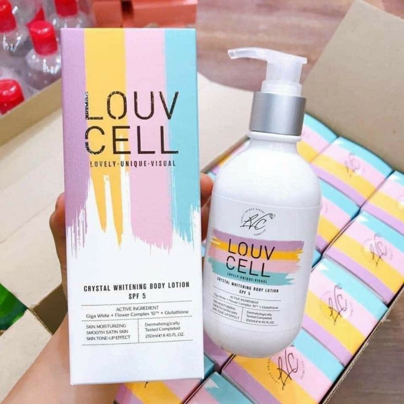 Kem dưỡng trắng da Louvcell Crystal Whitening Body Lotion 250ml | BigBuy360 - bigbuy360.vn