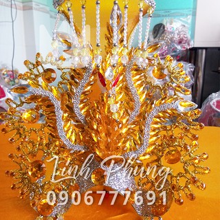 Mão bà Địa Mẫu khung lưới đính đá - Size tượng: 50cm (Ni 26cm) - DCD