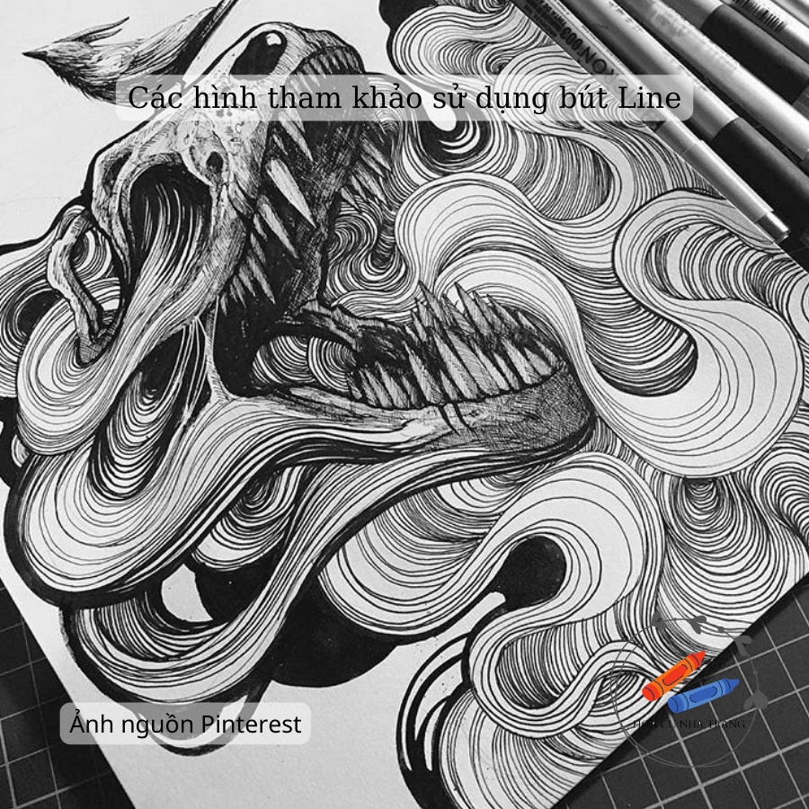 Bút Line, Bút Vẽ Kĩ Thuật Marvy Uchida 4600 Drawing Pen Lẻ