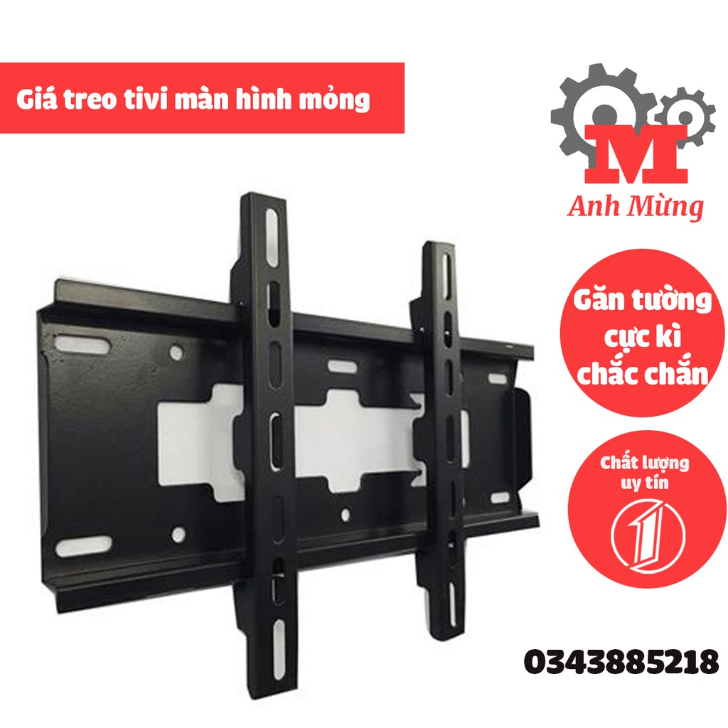 Giá treo tivi màn hình mỏng từ 42-63, dễ dàng lắp đặt, sản xuất trong nước