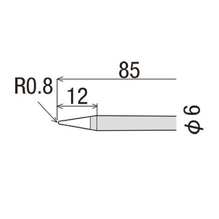 Đầu mỏ hàn Goot R-6B (Đầu mỏ hàn thay thế cho mỏ hàn KX-60R / KX-100R)