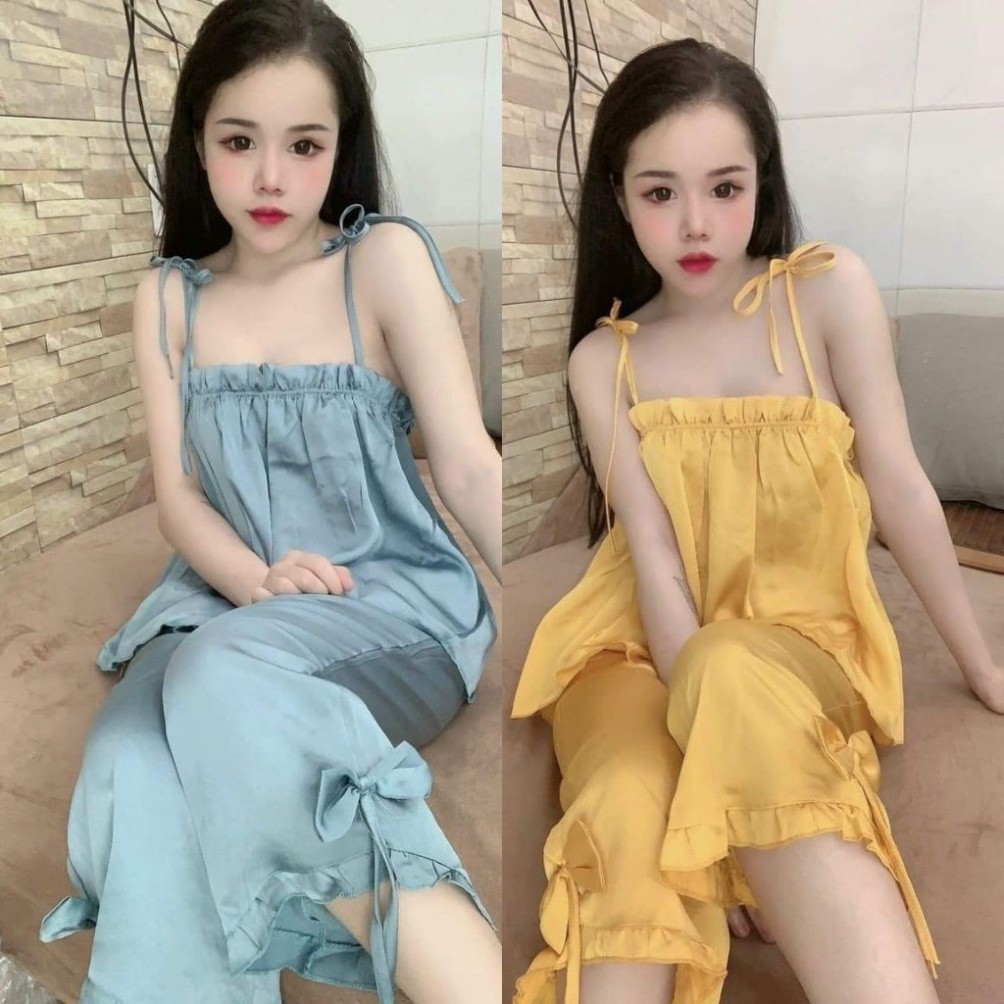 Đồ ngủ nữ❣️FREE SHIP❣️Đồ bộ mặc nhà cao cấp mềm mại xinh xắn