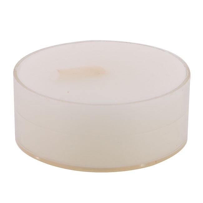 Hộp 8 nến tealight thơm đế nhựa Miss Candle FTRAMART NQM2059 (Kem, Hương vani)