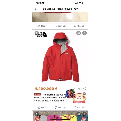 Áo khoác hàng vnxk hàng north face 150