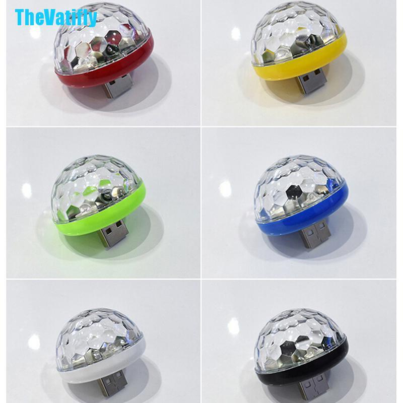 1 Đèn Led Rgb Mini Usb Nhiều Màu Sắc Trang Trí Nội Thất Xe Hơi