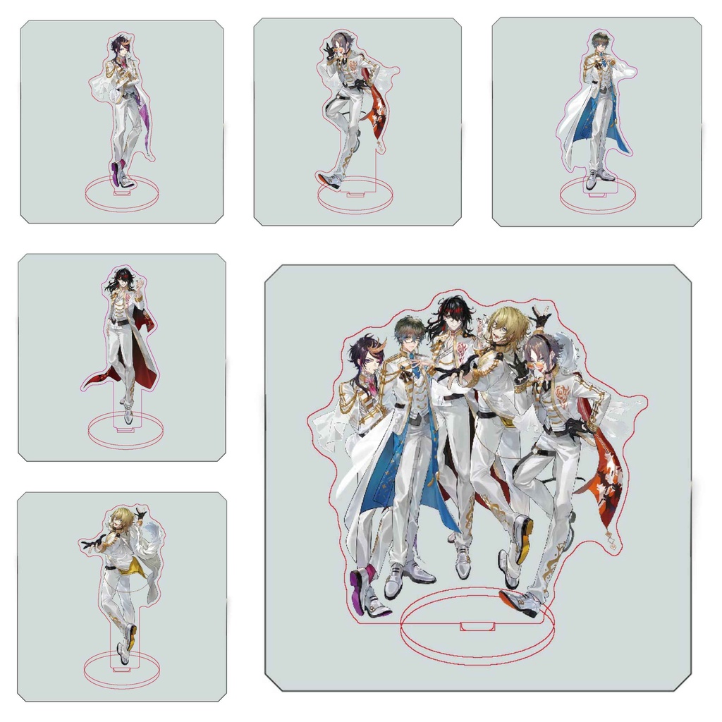 Standee LUXIEM Vtuber Jazz on the Clock!! tượng acrylic anime game mica chibi trưng bày