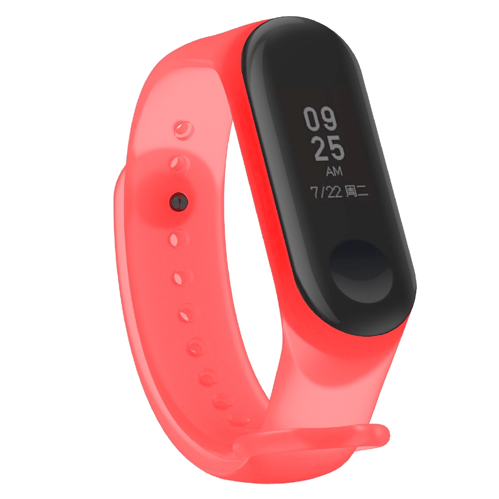 Colorful Transparent Bracelet for Xiaomi Mi Band 4 Sport Watch Silicone Wrist Strap for Replaceable