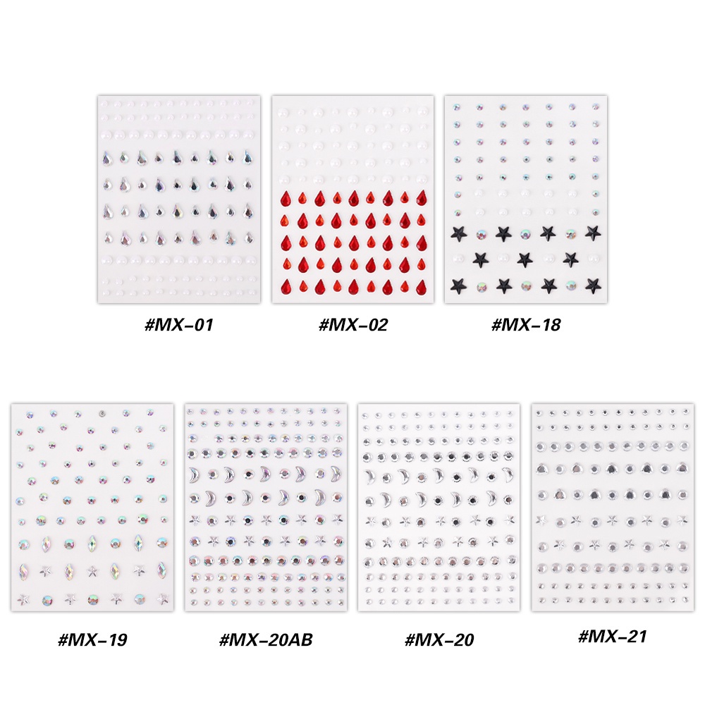 Đá Dán Trang Điểm Mắt / Mặt / Móng Tay Nghệ Thuật Tự Dính Thời Trang