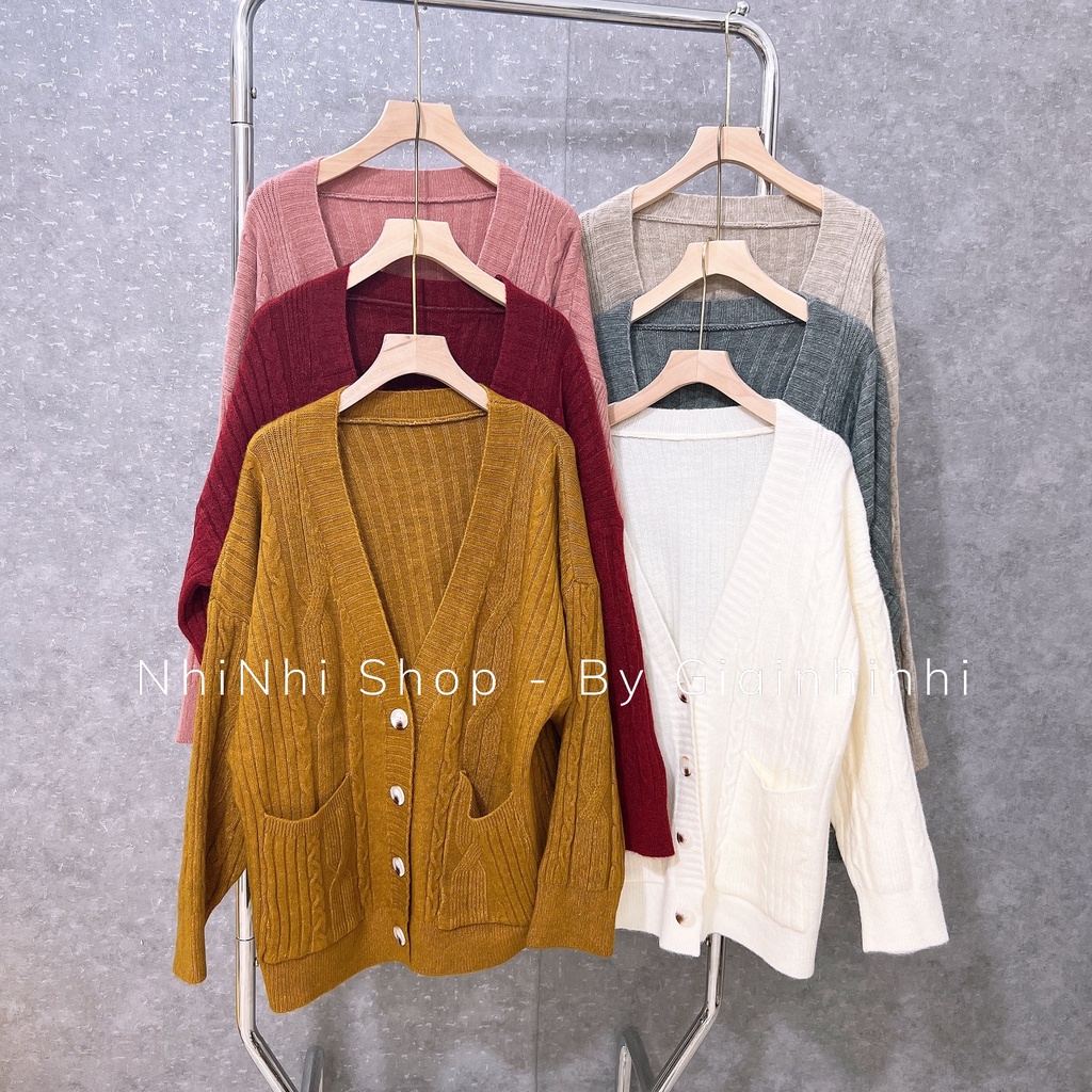 Áo khoác len cadigan dày dặn dáng dài hàng đẹp AK2246 - NhiNhi Shop