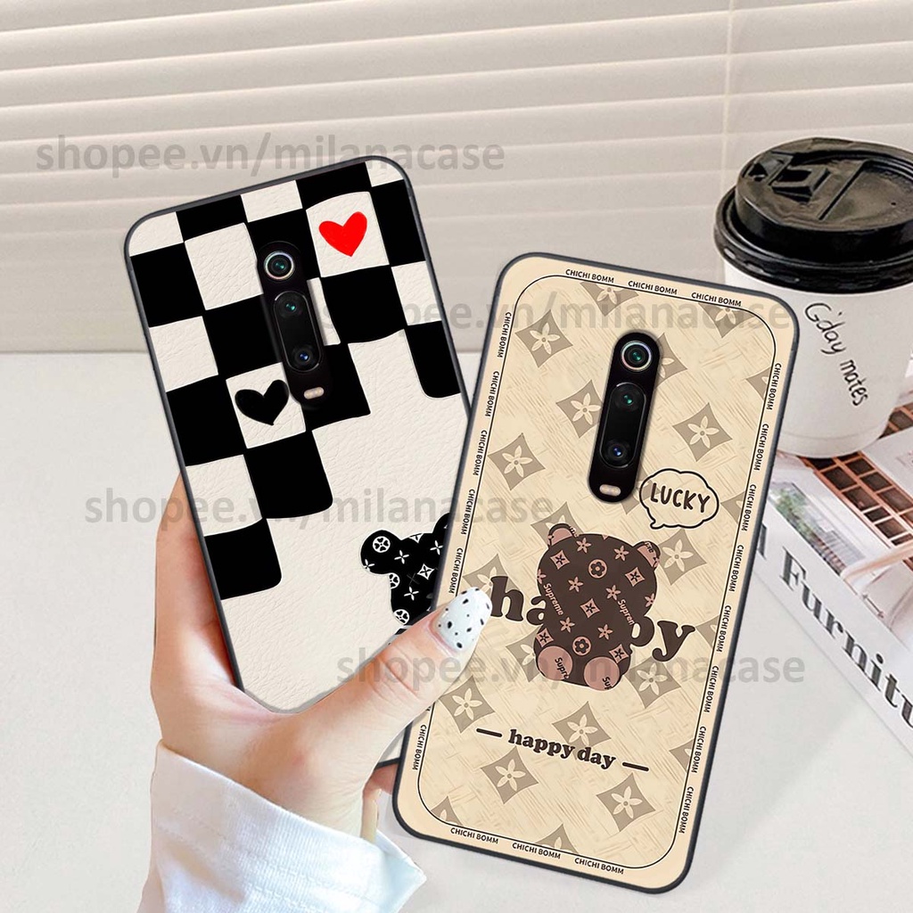 Ốp Xiaomi Redmi K20 / MI 9T gấu be@rBrick gấu Teddy Kaws siêu đẹp, phong cách, cá tính