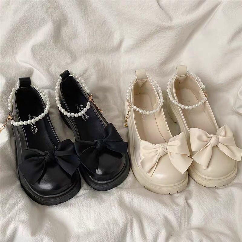 Giày lolita quai ngọc siêu xinh (phom rộng đặt lùi 1 size)