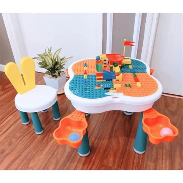Bộ bàn học Lego hoa anh đào đa năng