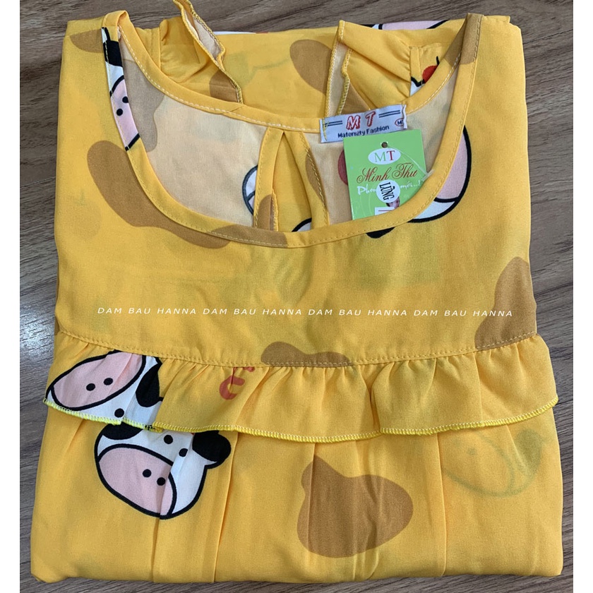 [SIZE 65-95kg] Đồ bầu mặc ở nhà BIG SIZE sát nách có lưng thun điều chỉnh, vải lụa cao cấp thoáng mát không nhăn