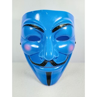 Mặt Nạ Anonymous - Phiên Bản Hacker Màu Xanh Dương