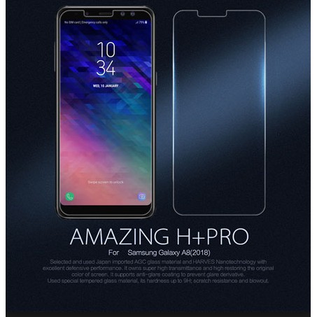 Kính cường lực hãng Nillkin H+ Pro cho Samsung A8 2018