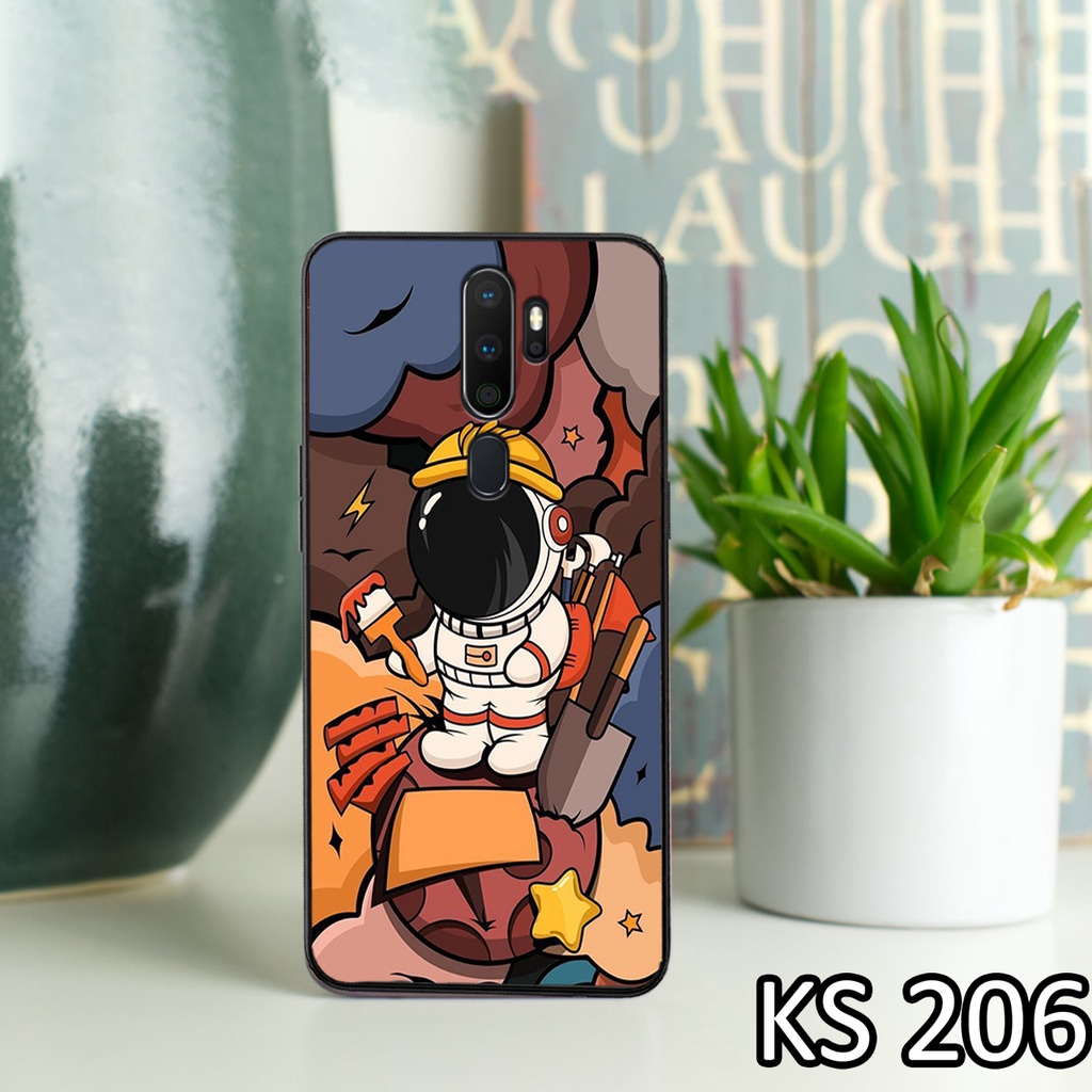Ốp lưng Oppo A5 2020 - Oppo A9 2020 in hình Phi hành gia - Ốp Oppo lưng nhám viền TPU cao cấp