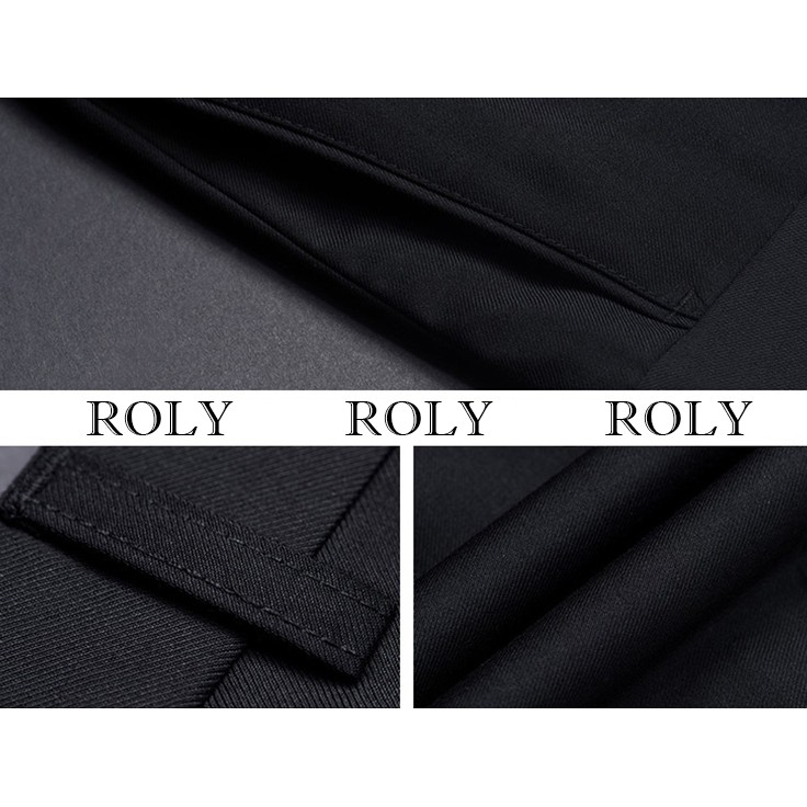 ROLY Quần Âu Nam Dáng Hàn Cao Cấp Cho Dân Công Sở, Quần Tây Nam Trẻ Ống Côn Nhẹ Chất Vải Co Giản Nhẹ Màu Đen, Xanh, Ghi | BigBuy360 - bigbuy360.vn
