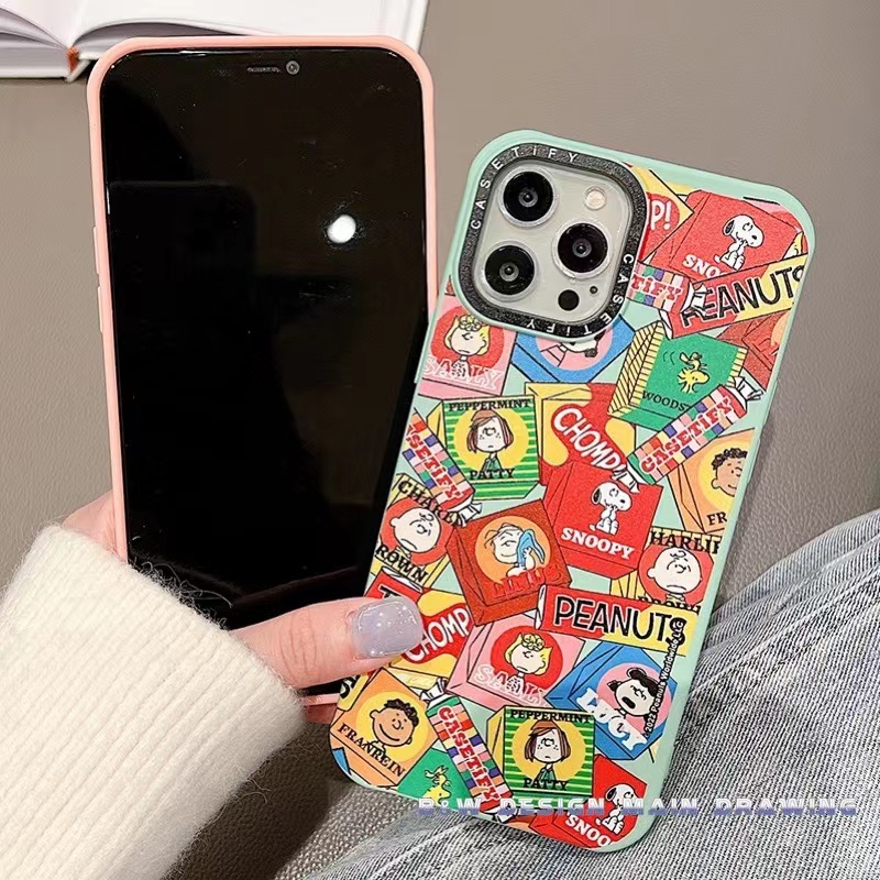 Ốp Điện Thoại Silicon Mềm Chống Sốc Hình Cún Snoopy Hoạt Hình Cho iPhone 13 12 11 Pro MAX IX XS MAX XR i7 i8 Plus