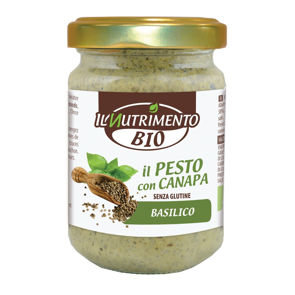 Sốt Pesto Hạt Gai Hữu Cơ 130g IL Nutrimento