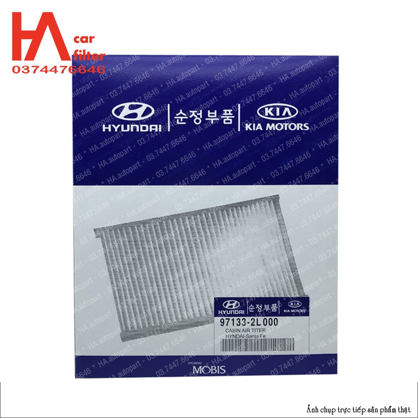 Lọc gió điều hòa i30 đời 2007-2011, Cee'd đời 2006-2012. Mã phụ tùng HYD 97133-2L000.