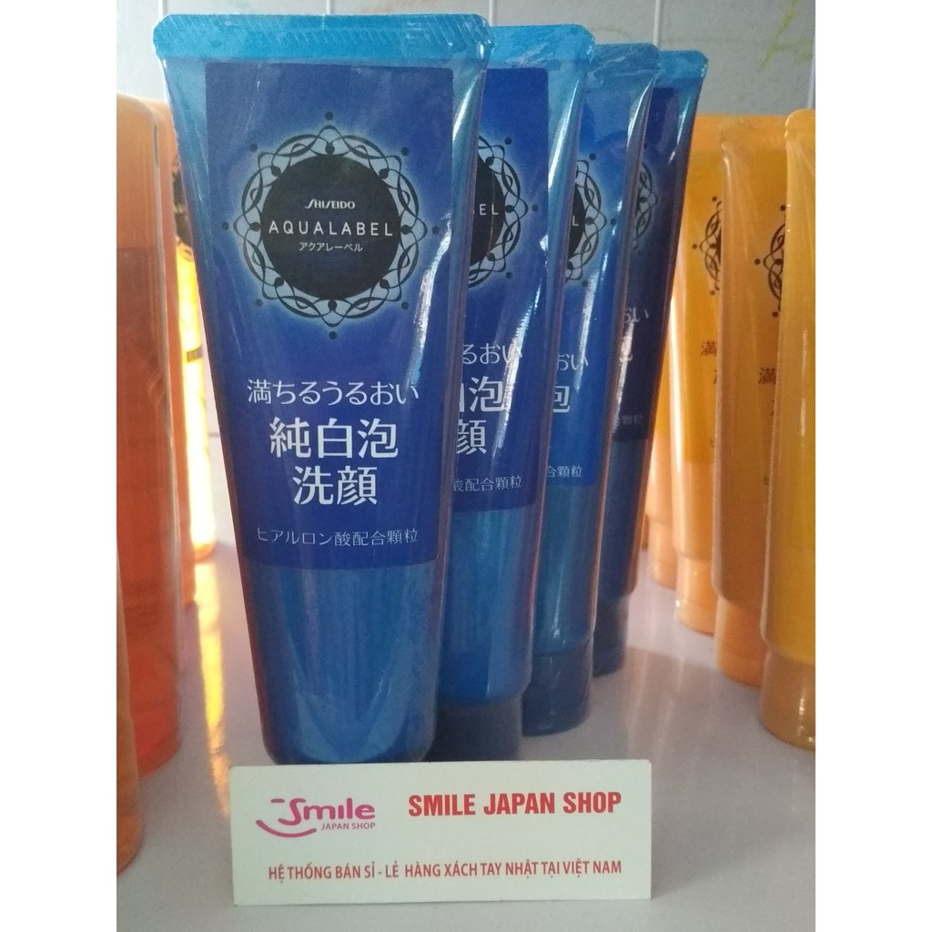 Sữa rửa mặt trắng da Shiseido Aqualabel (xanh, đỏ, vàng)
