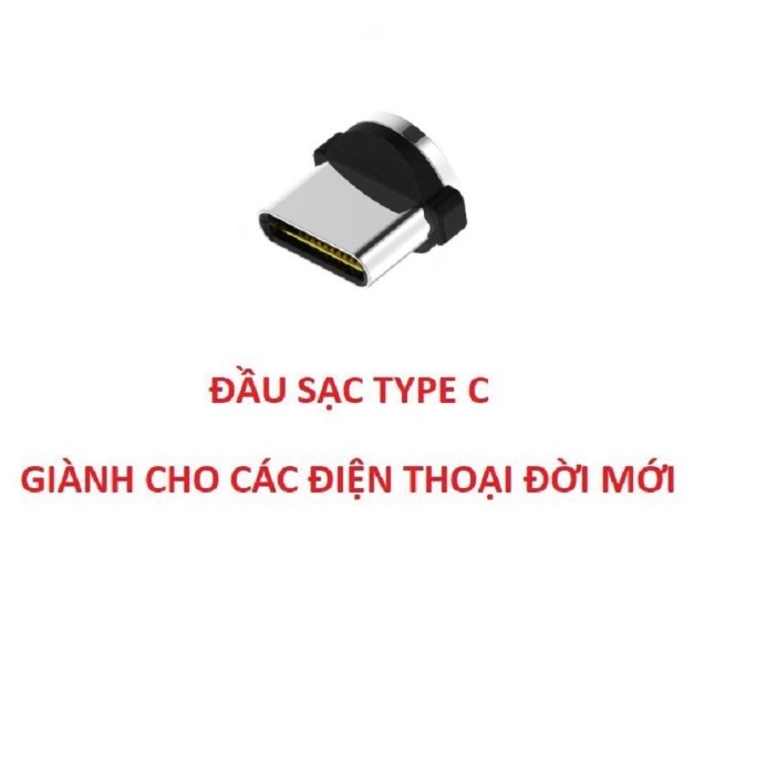 Cáp sạc đa năng, nam châm 3 đầu hít từ, cáp sạc nam châm có 3 đầu Lightning, Micro USB, Type-C