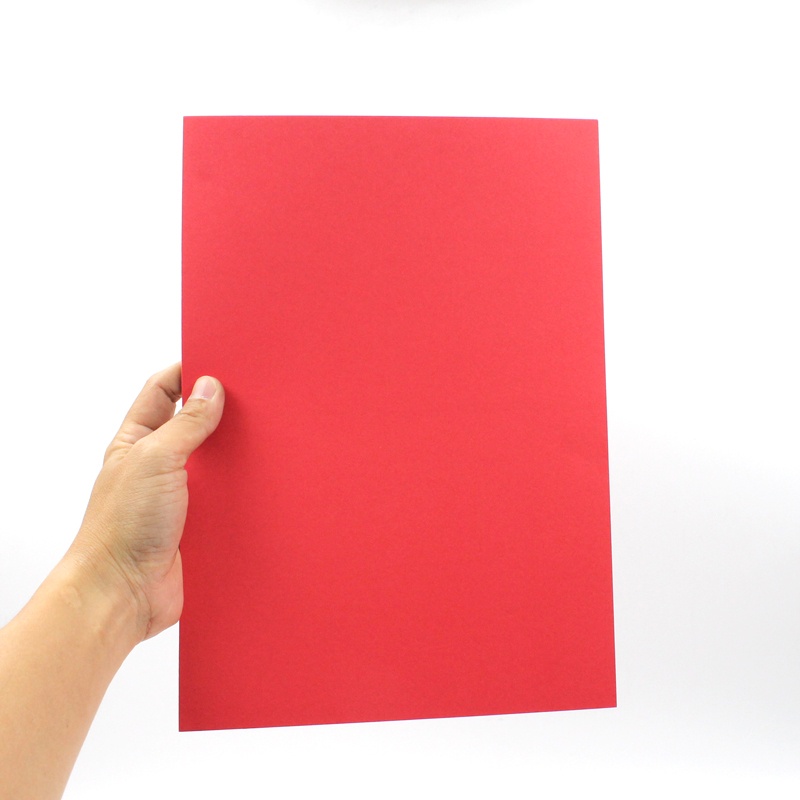Giấy bìa màu đỏ A4 160gsm