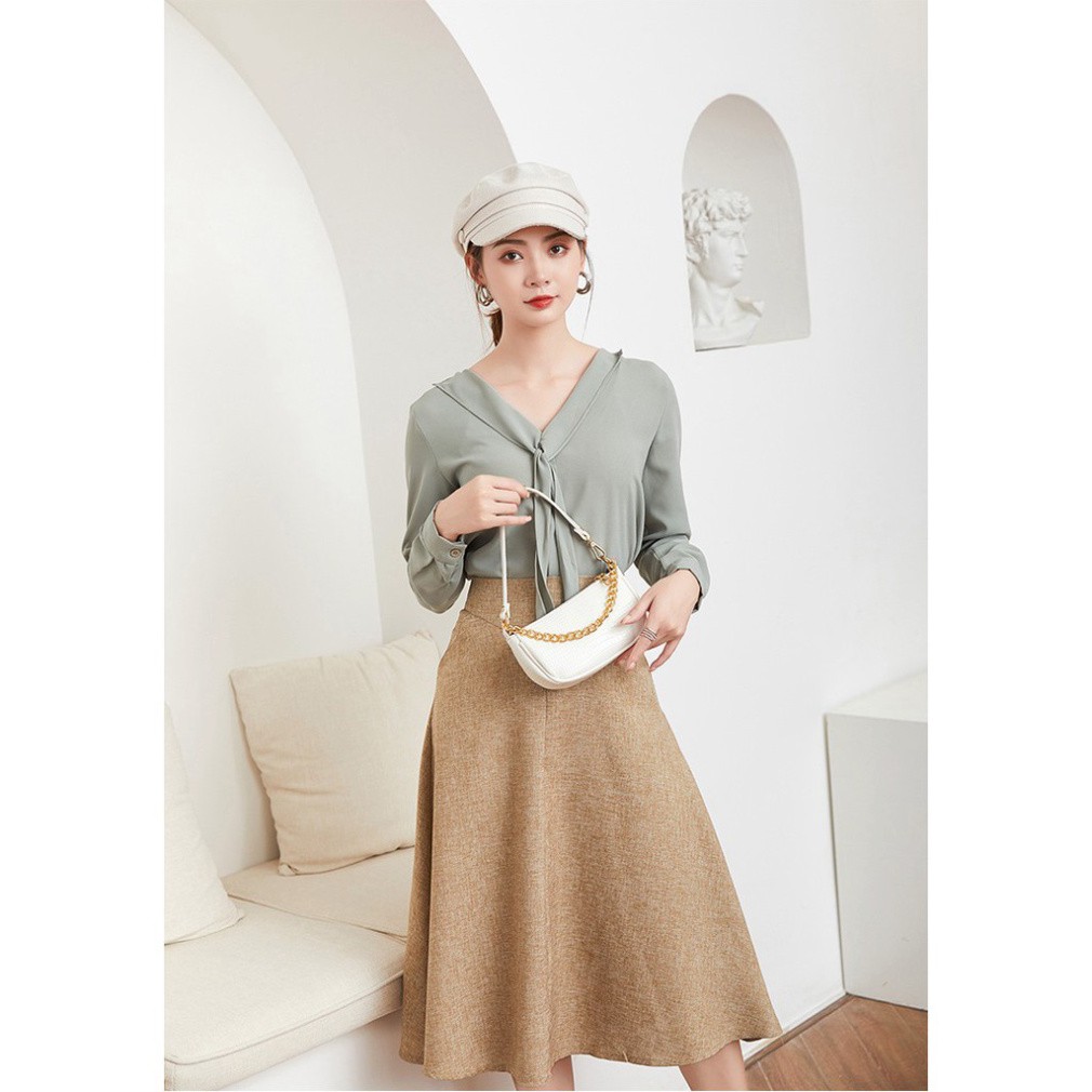 Túi kẹp nách vân cá sấu phối xích vàng thời trang KN04 túi đeo chéo T.xách Chip Xinh | BigBuy360 - bigbuy360.vn