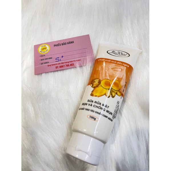 Bộ Đôi Kem Mụn Và Thâm Misswhite 12g và sữa rửa mặt