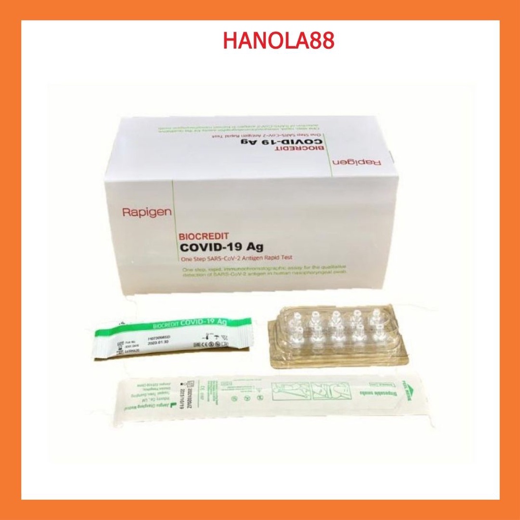 Kit test nhanh Covid-19 BioCredit Ag Hàn Quốc chính hãng