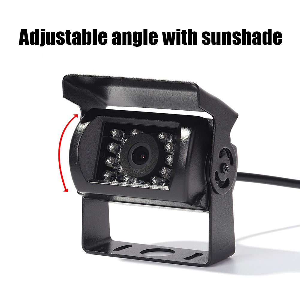 Camera Chiếu Hậu 18 Bóng LED HD Chống Thấm Nước Tầm Nhìn Ban Đêm Tự Động Cho Xe Tải | BigBuy360 - bigbuy360.vn