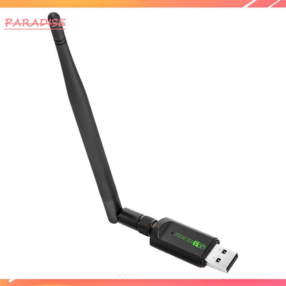 Paradise1 600Mbps Wireless Network Card USB WiFi Adapter LAN with Bluetooth RTL8821