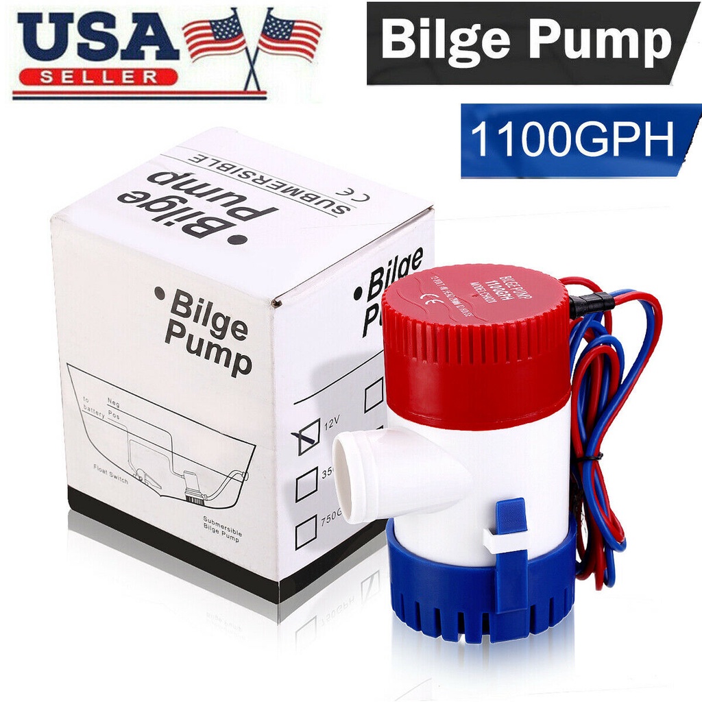 Máy bơm nước 1100Gph 12V 24V DC phù hợp cho tàu thuyền