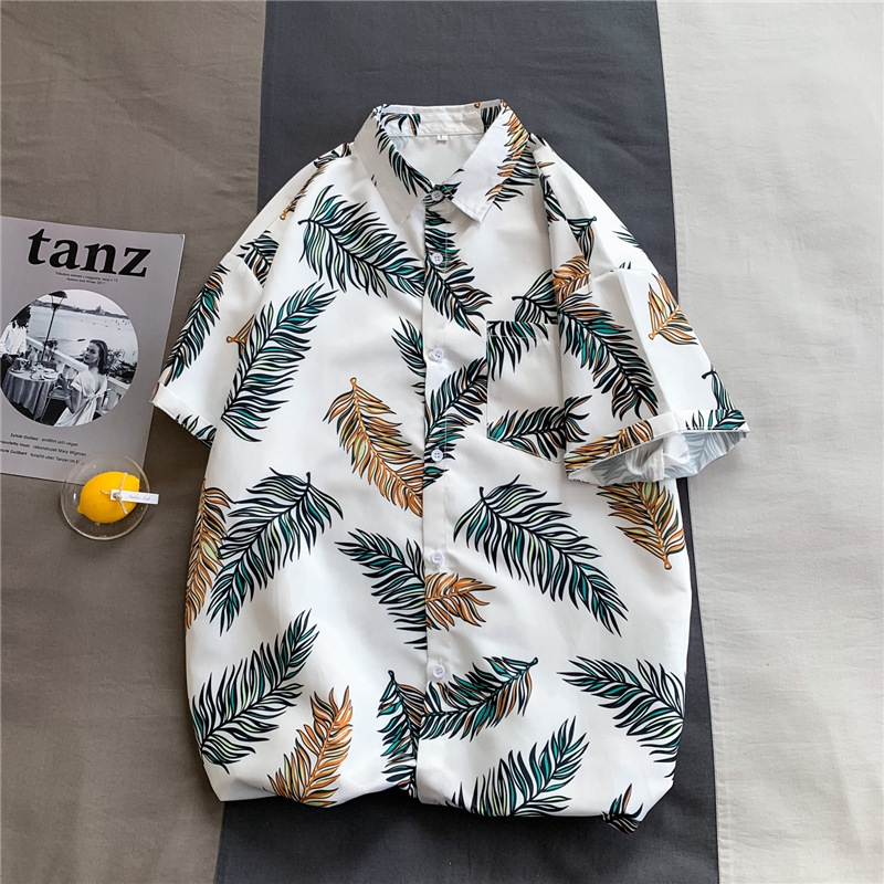  Áo sơ mi ngắn tay họa tiết hoa thời trang đi biển cho nam | BigBuy360 - bigbuy360.vn