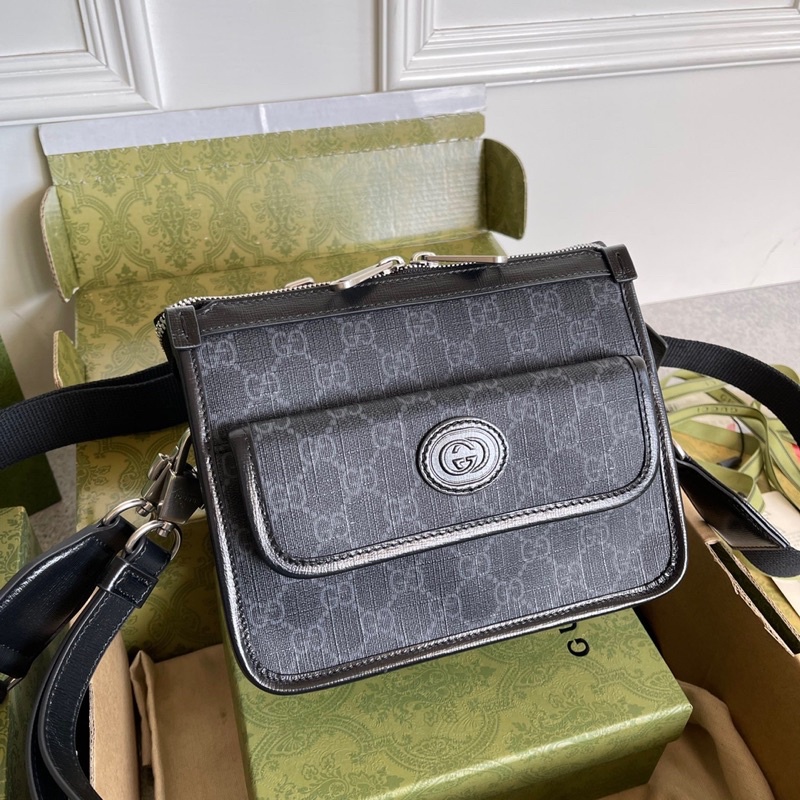 Túi đeo chéo nam Gucci GC da thật cao cấp hàng vip 1-1