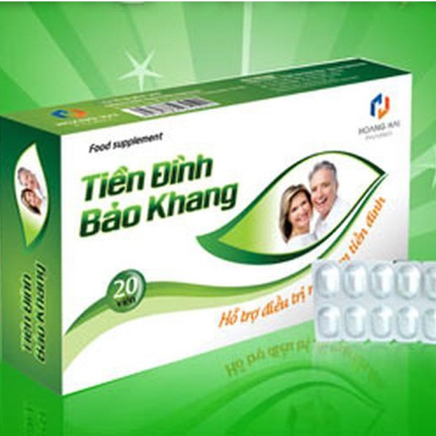 Tiền Đình Bảo Khang - Hỗ trợ điều trị các triệu chứng rối loạn tiền đình, tê bì tay chân (Hộp 2 vỉ x 10 viên)