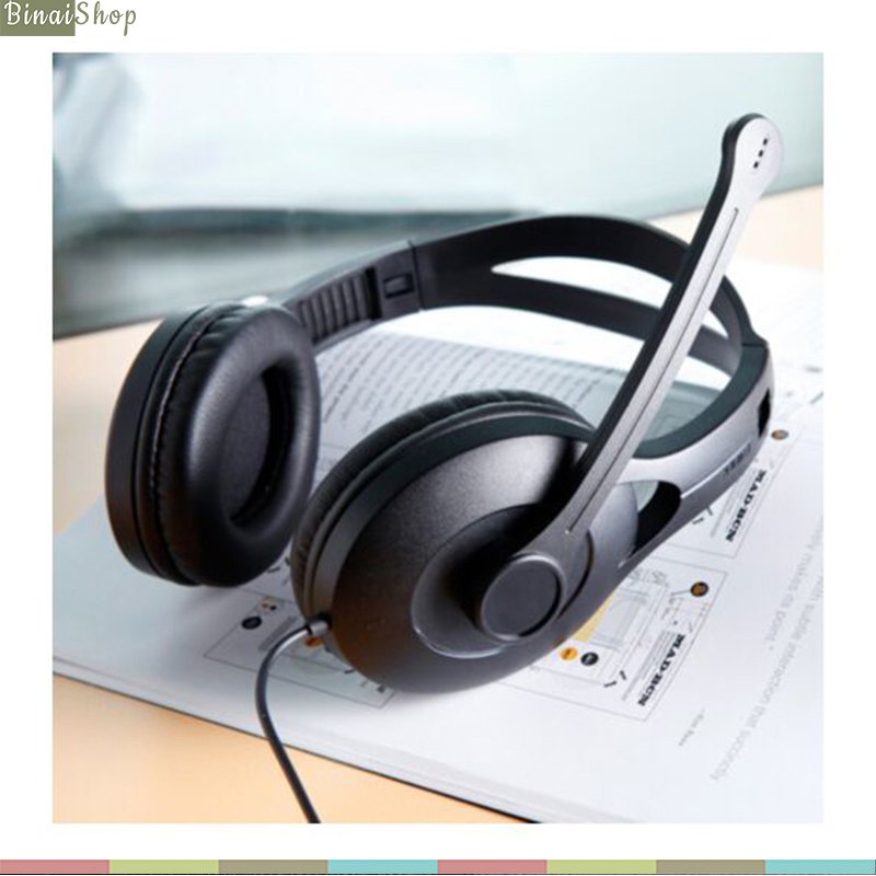 Edifier K800 USB - Tai Nghe Chụp Tai Kèm Micro Chống Ồn Cho Học Trực Tuyến, Tổng Đài Viên, Game Thủ