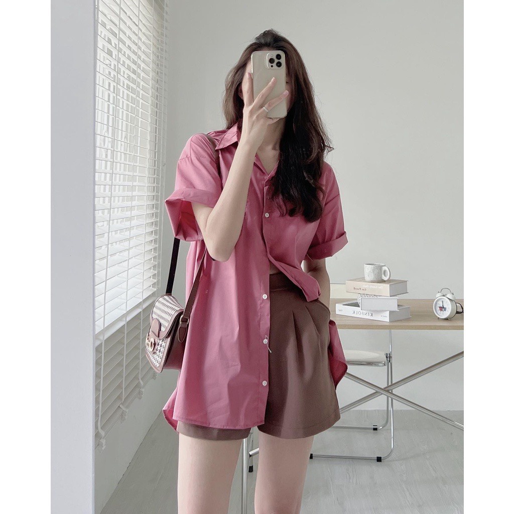 QUẦN SOOC VẢI ỐNG RỘNG XẾP LI CHUN LƯNG STYLE ULZZANG