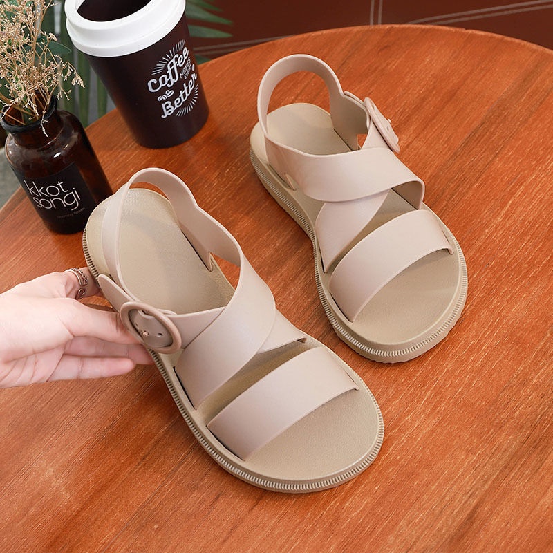 Sandal nữ quai ngang phiên bản Hàn Quốc thời trang đi học đi chơi