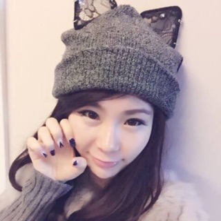 Mũ len tai mèo siêu xinh, nón len tai mèo kute