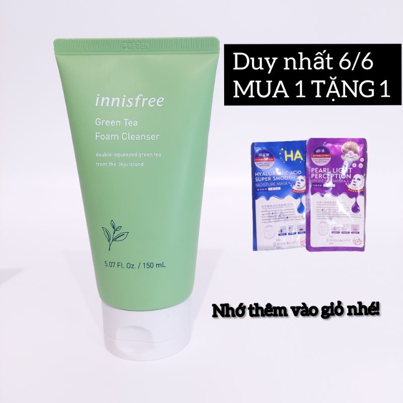 Sữa Rửa Mặt Chiết Xuất Từ Trà Xanh Innisfree Green Tea Foam Cleanser 150ml