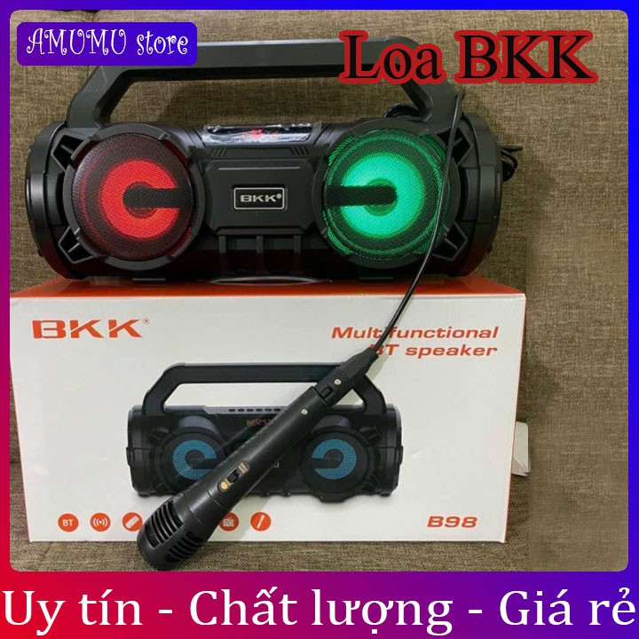 Loa Bluetooth Karaoke Cực Chất BKK B98 Mẫu Mới Chính Hãng[Bảo Hành Lỗi 1 Đổi 1]Siêu Bền, Bass Chắc Nịch, Hát Cực Đã