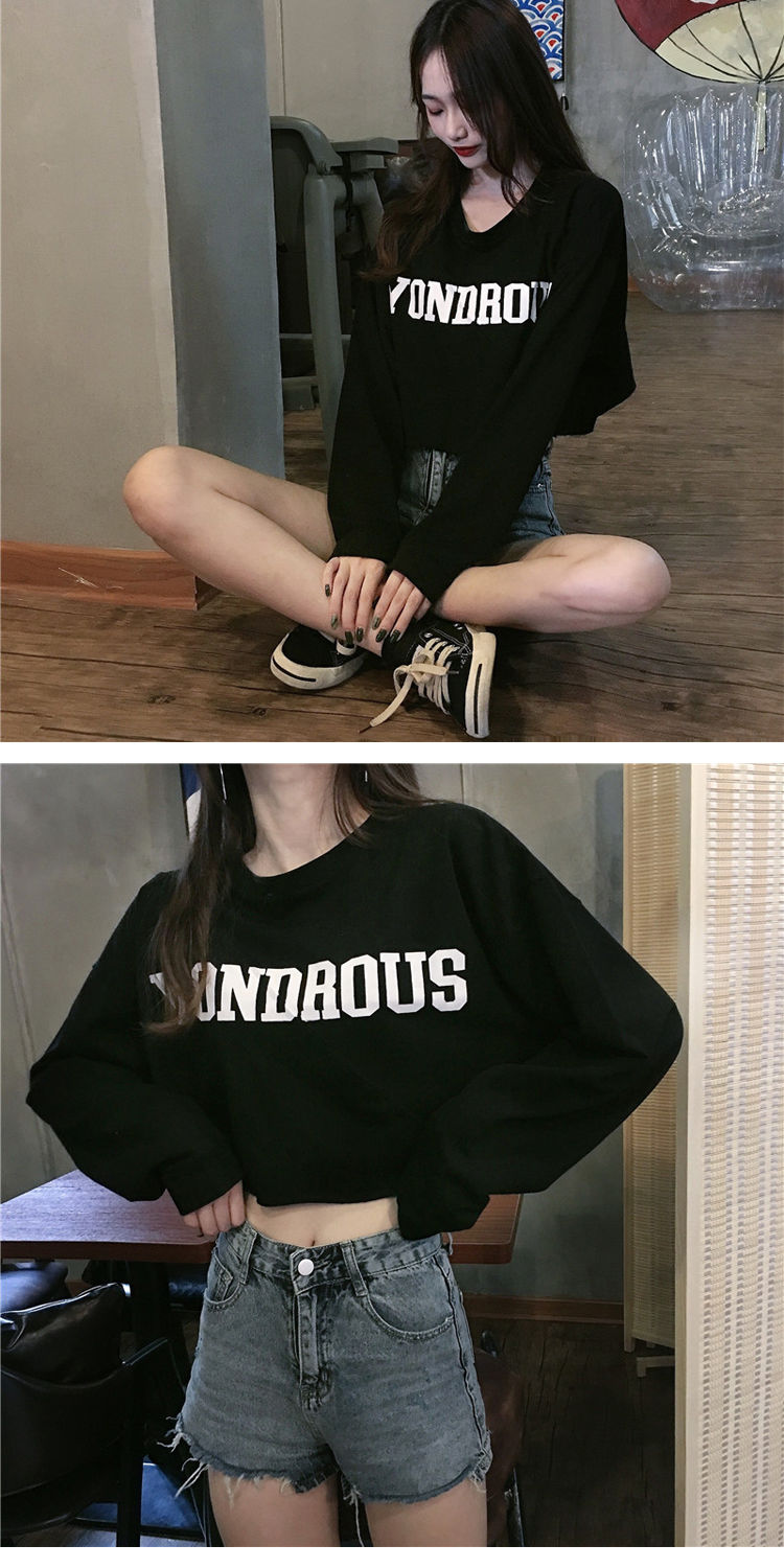 Áo Croptop Tay Dài Phong Cách Hàn Quốc Cho Nữ | BigBuy360 - bigbuy360.vn