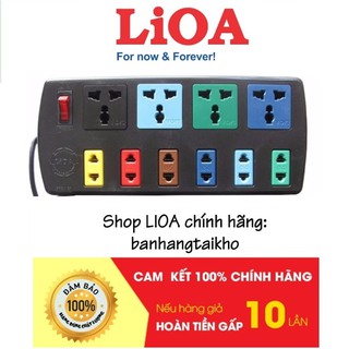 Ổ cắm điện LIOA 10 lỗ cắm có công tắc 4DN6S