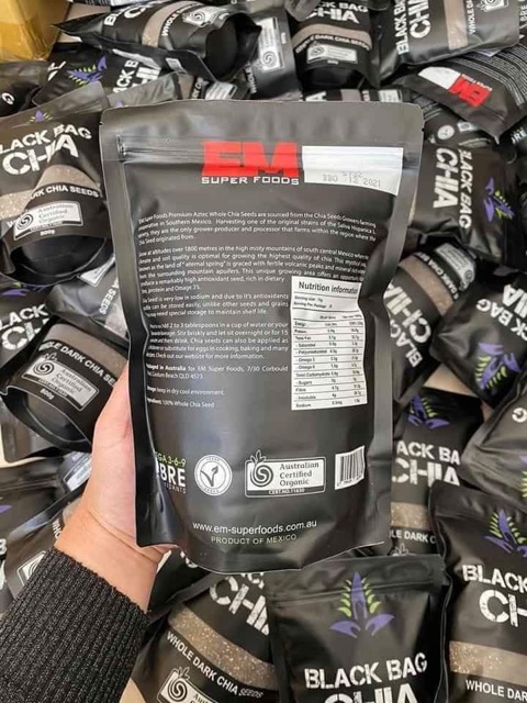 500g Hạt Chia Đen Úc black chia