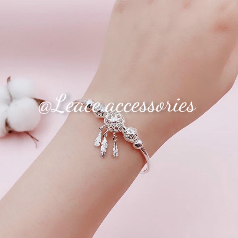Vòng tay nữ, lắc tay hạt charm mạ bạc S999, S925 Leace.accessories