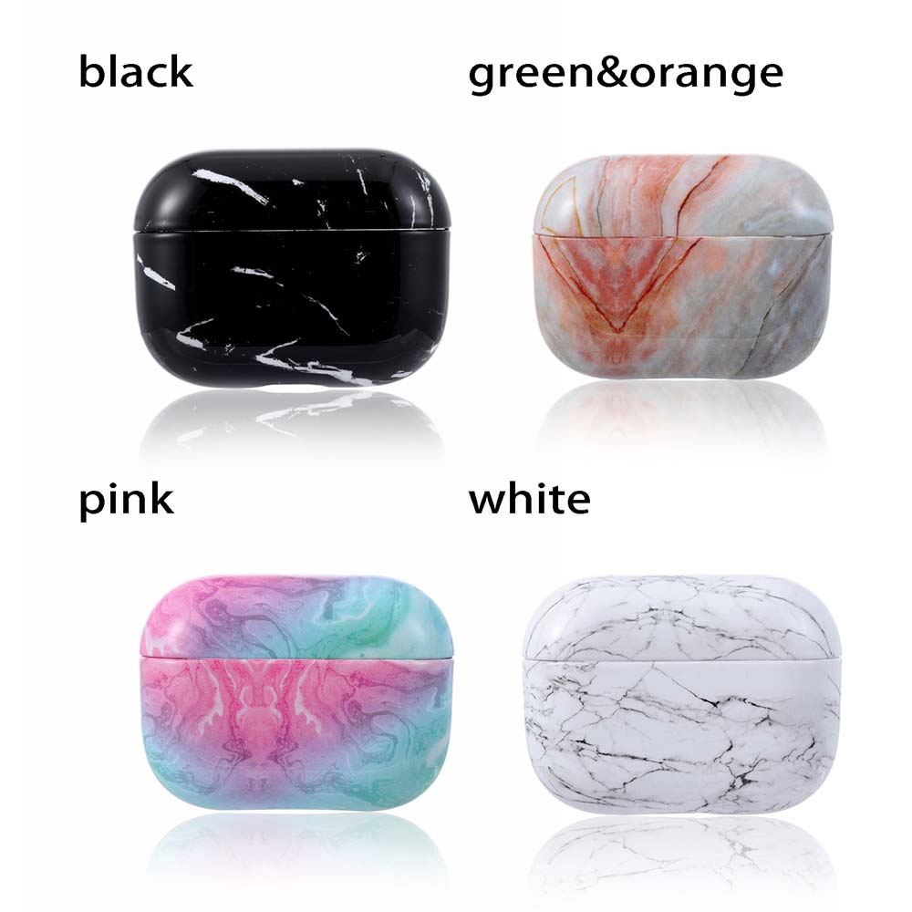 Vỏ bảo vệ hộp sạc tai nghe không dây Apple AirPods Pro airpod 3 bằng PC cứng họa tiết vân đá | BigBuy360 - bigbuy360.vn