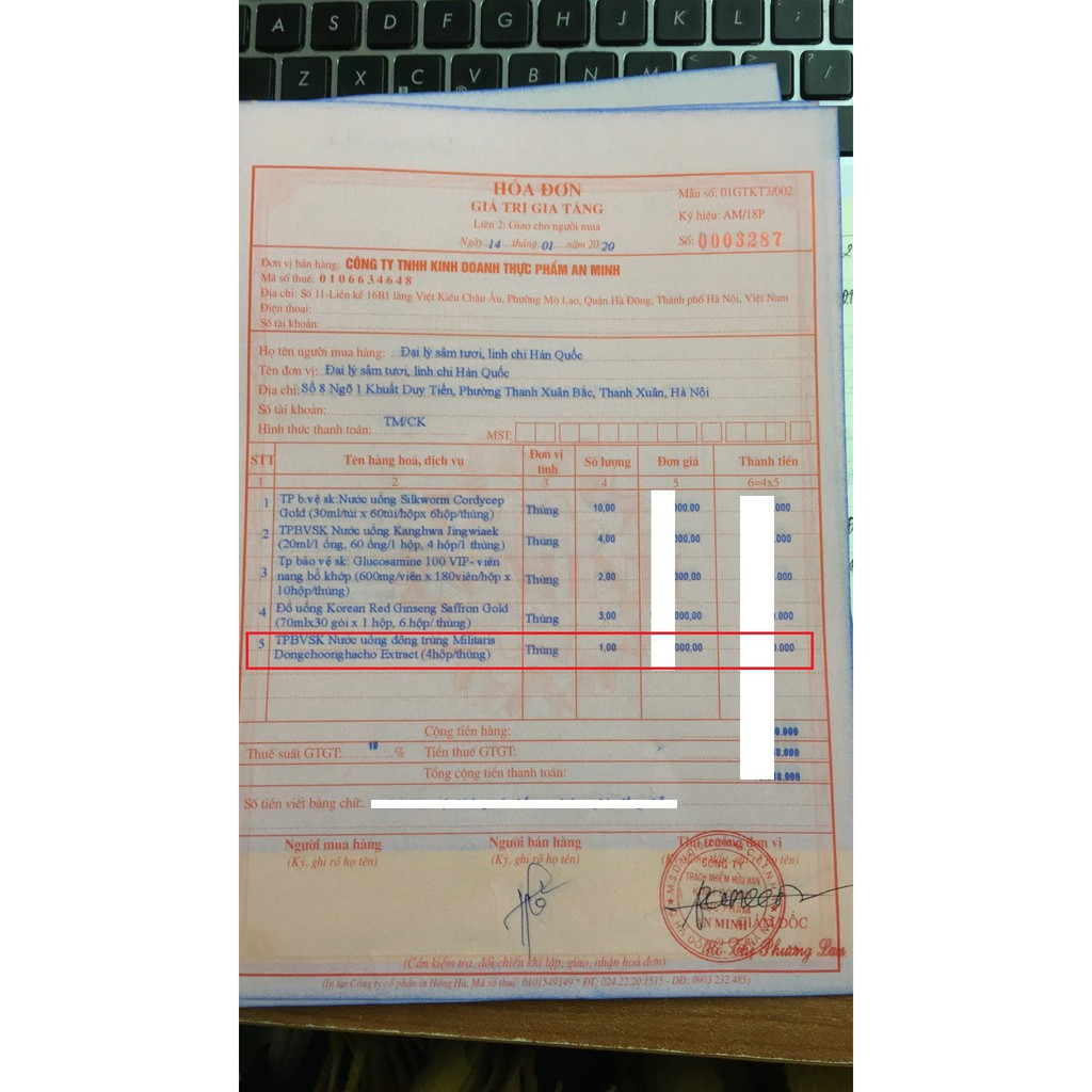 - Tinh Chất Đông Trùng Hạ Thảo quai xách 30 gói x 70ml