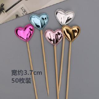 Que cắm tim bóng nhiều màu